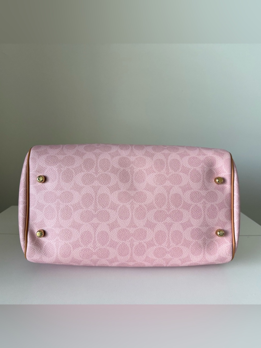 Coach Large Powder Pink Rowan with Matching Pink Wallets and Passport holder - Picture 8 of 15